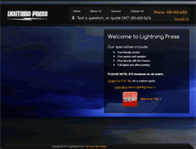 Tablet Screenshot of lightningpress.net
